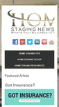 Mobile Screenshot of homestagingnewswire.com